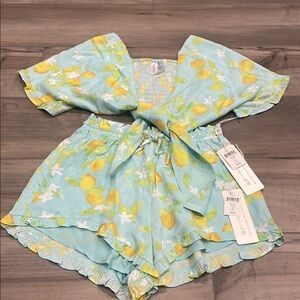 Lemon Print Shorts and Top